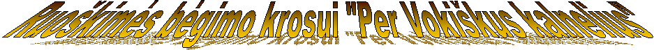 Ruo�kim�s b�gimo krosui "Per Voki�kus kalnelius"